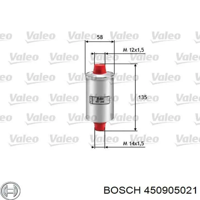 Топливный фильтр 450905021 Bosch