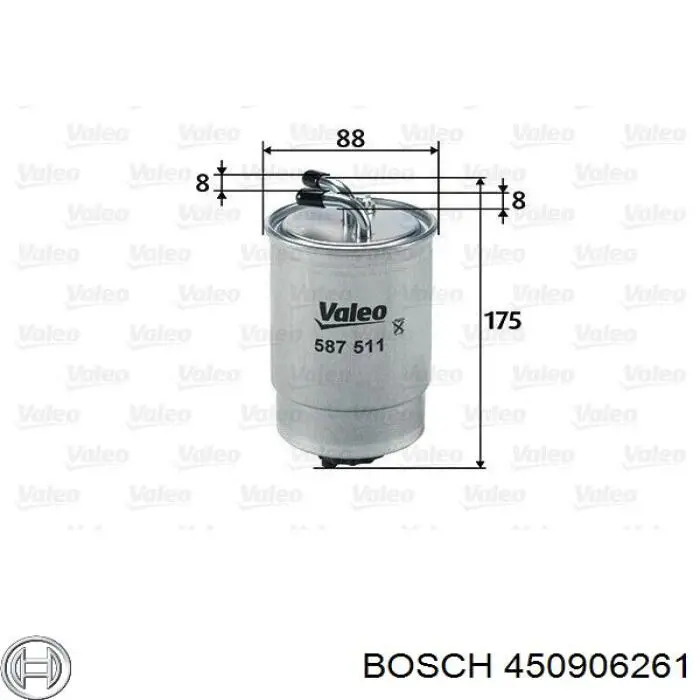 450906261 Bosch топливный фильтр