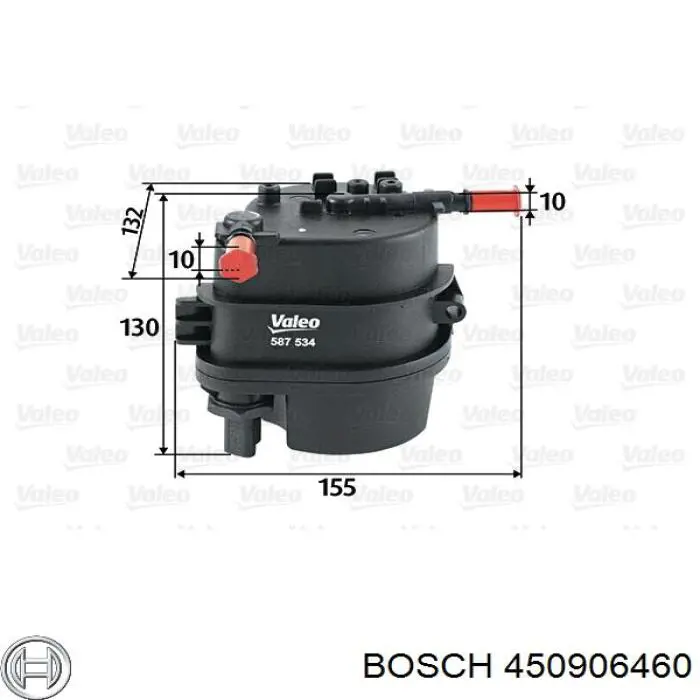 Топливный фильтр 450906460 Bosch