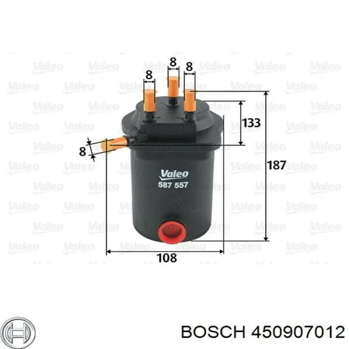 450907012 Bosch топливный фильтр