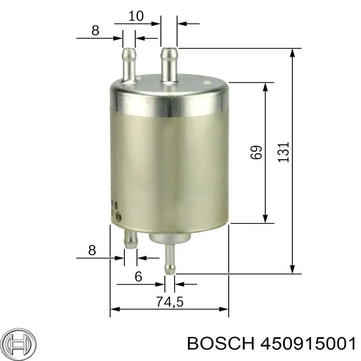 450915001 Bosch filtro de combustível