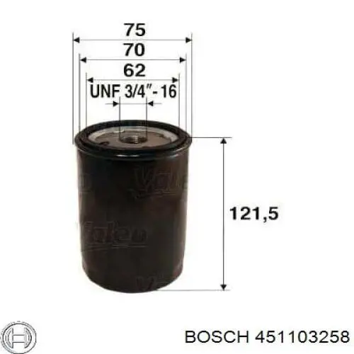 451103258 Bosch масляный фильтр