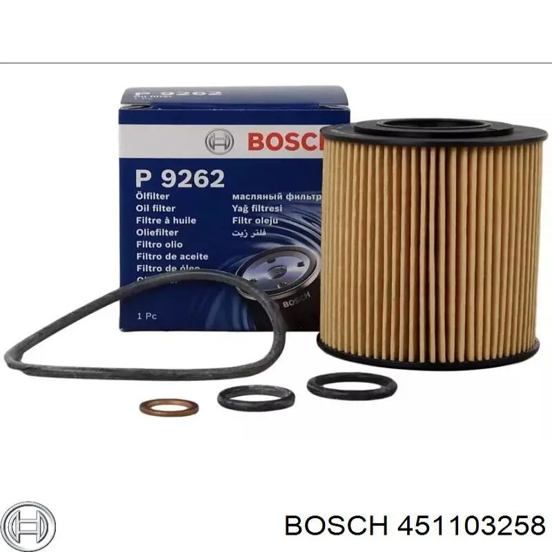 Filtro de aceite 451103258 Bosch