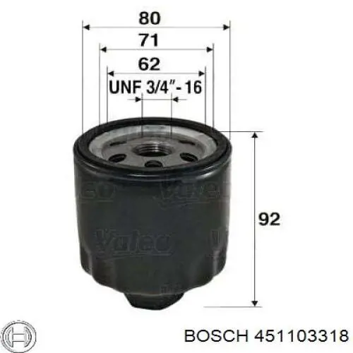 451103318 Bosch масляный фильтр