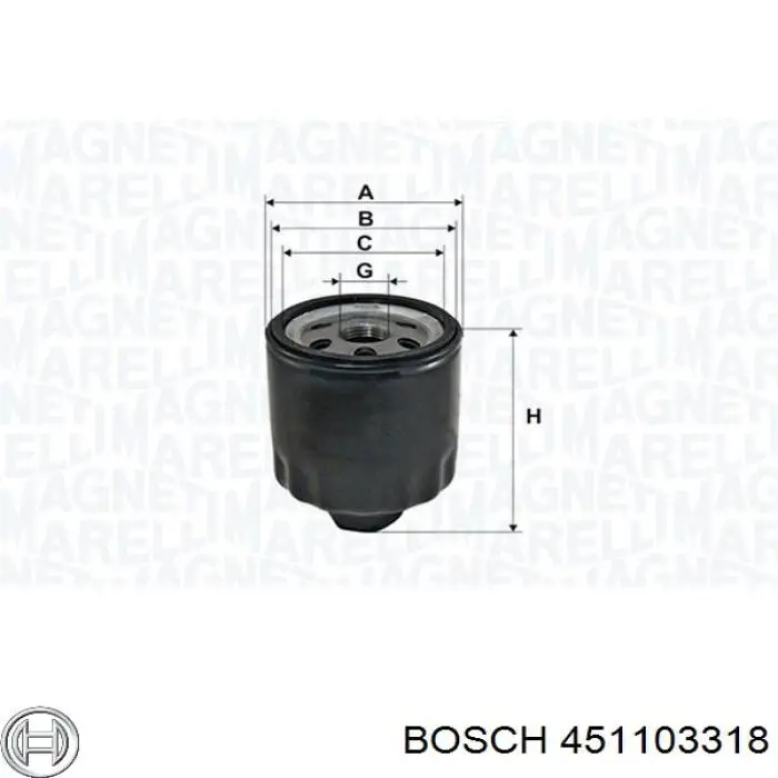 Купить 451103318 Bosch Фильтр центробежный очистки масла