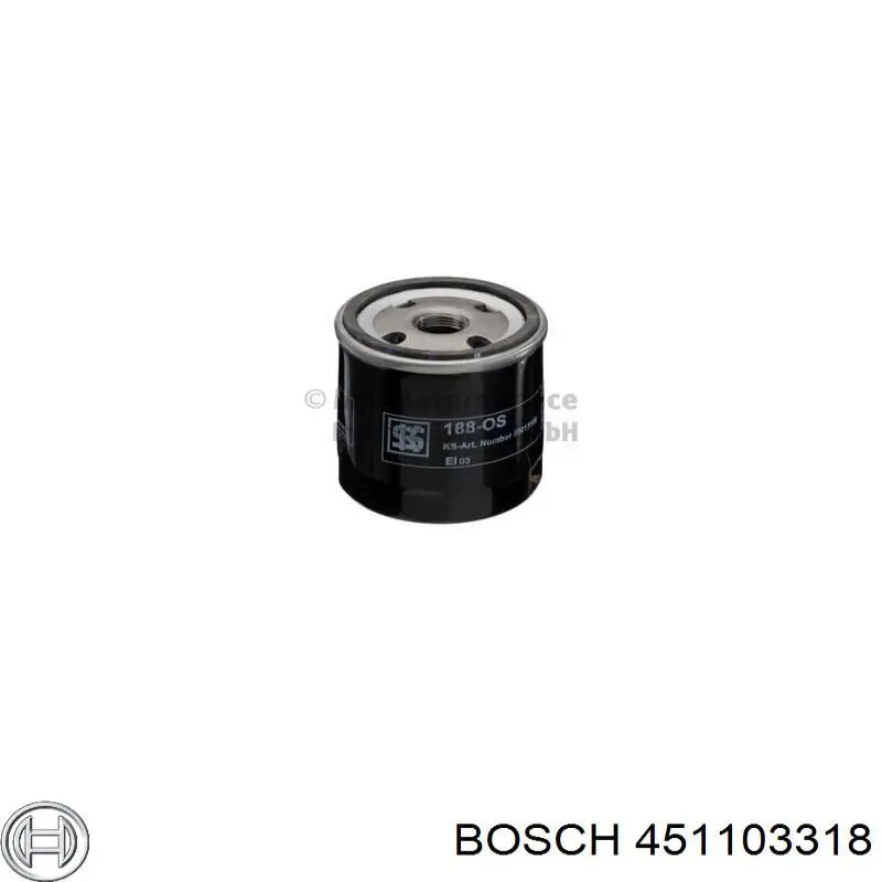Масляный фильтр 451103318 Bosch