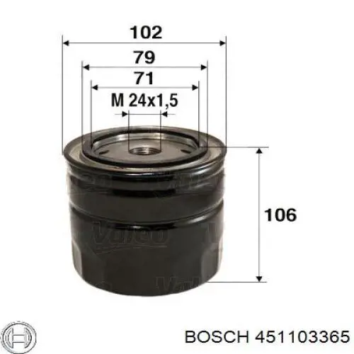 Фильтр очистки масла центробежный Bosch 451103365 цена, от 9.23 USD