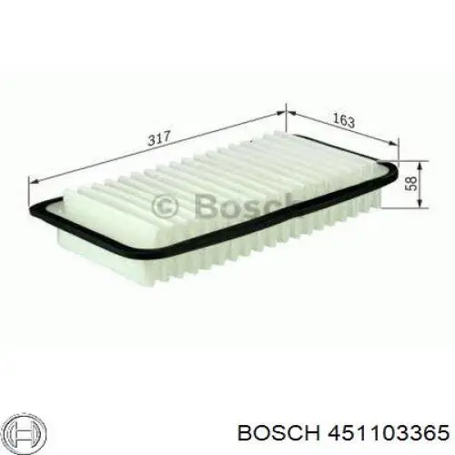Купить 451103365 Bosch Фильтр центробежный очистки масла