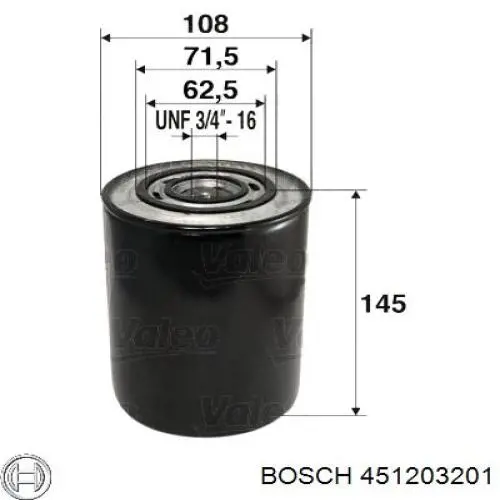 Купить 451203201 Bosch Фильтр центробежный очистки масла