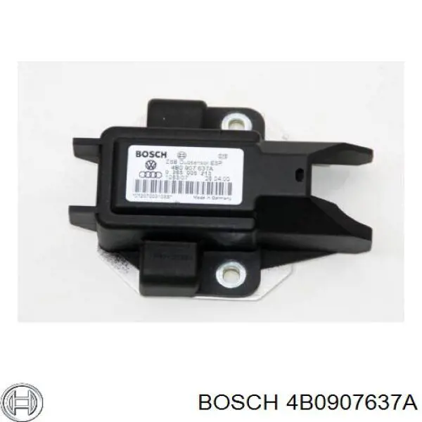 Датчик поперечного ускорения 4B0907637A Bosch