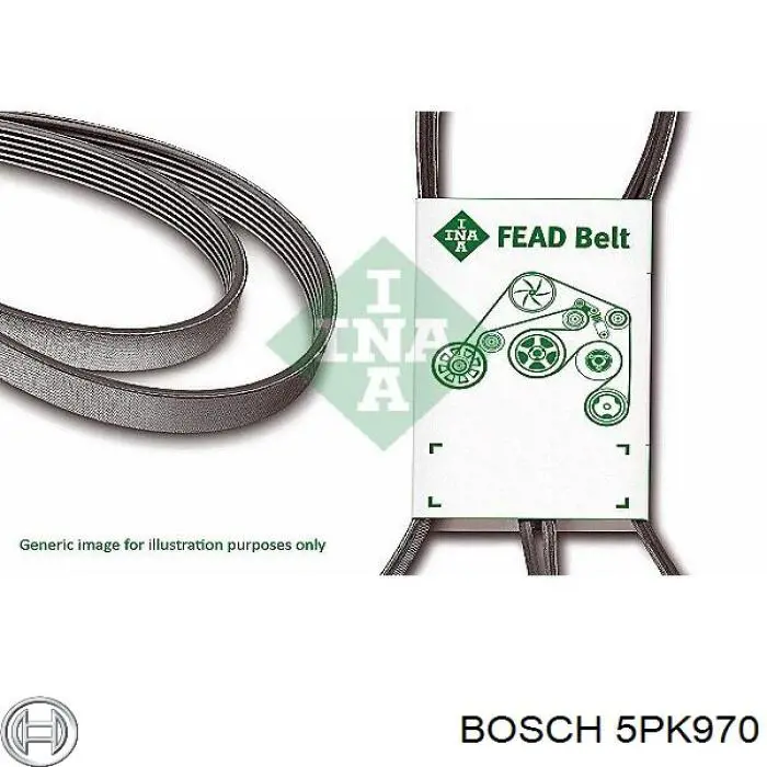 5PK970 Bosch Поликлиновый ремень