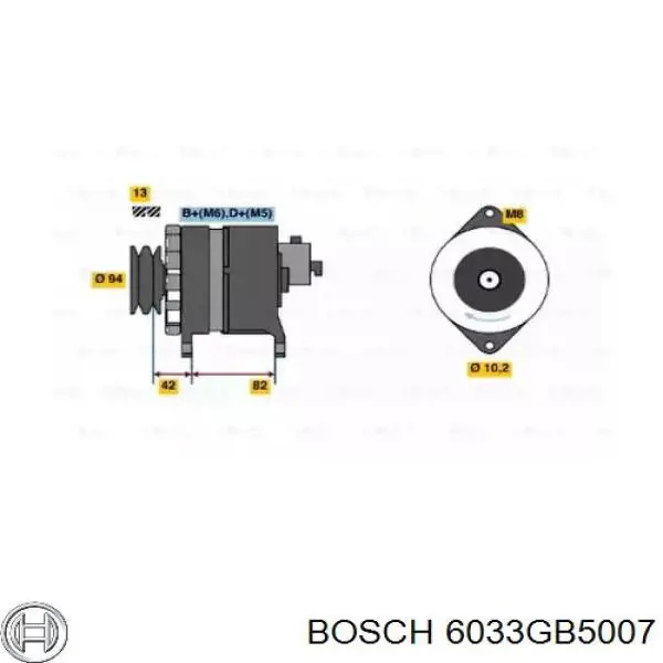 Генератор 6033GB5007 Bosch