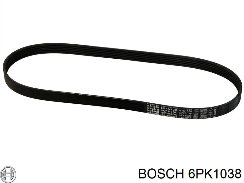 Клиновый ремень Bosch 6PK1038 цена, от 7.76 USD