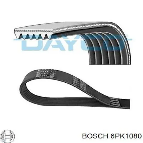 Клиновый ремень Bosch 6PK1080 цена, от 11.29 USD