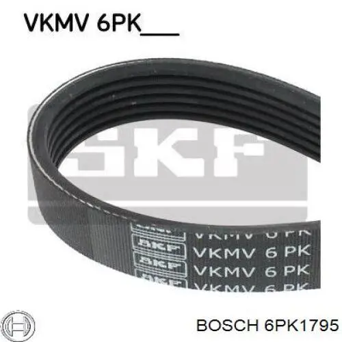 Купить 6PK1795 Bosch Ремень генератора