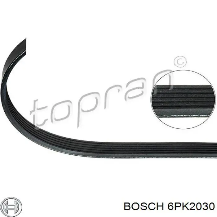 Ремень генератора 6PK2030 Bosch