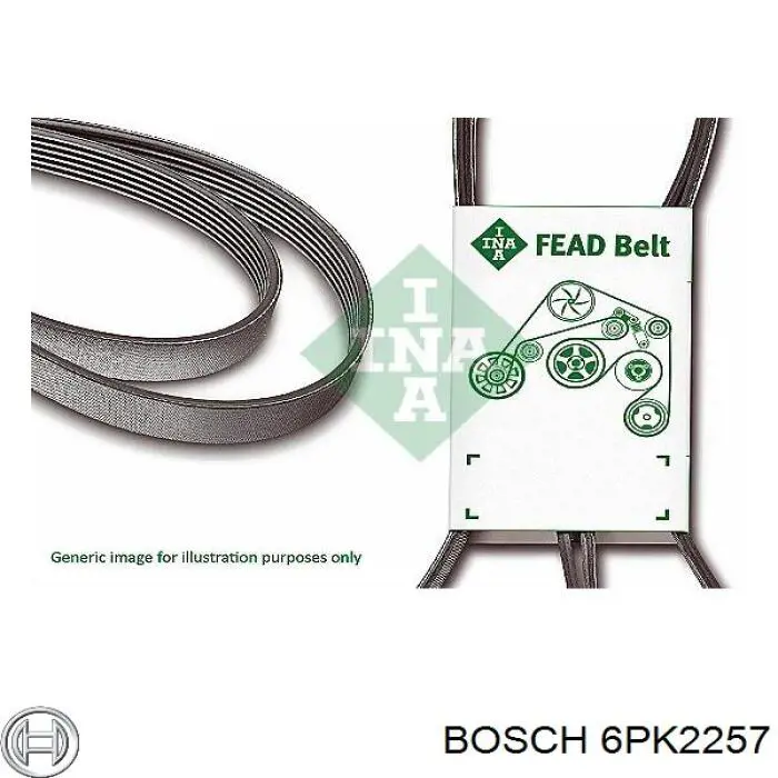 6PK2257 Bosch Поликлиновый ремень