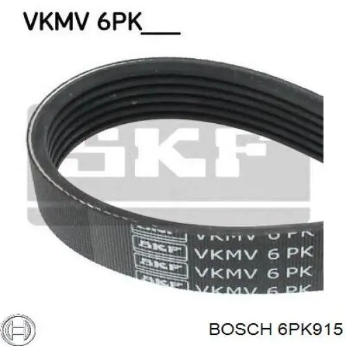 6PK915 Bosch Поликлиновый ремень