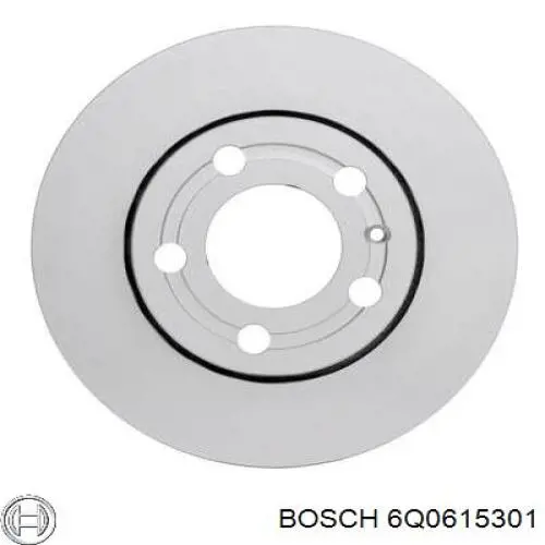 6Q0615301 Bosch диск тормозной передний