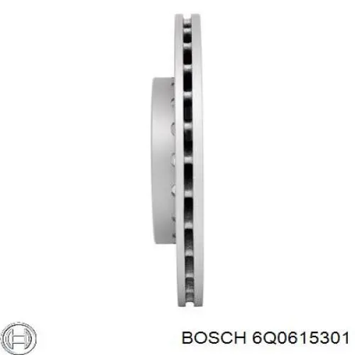 6Q0615301 Bosch Диск тормозной передний