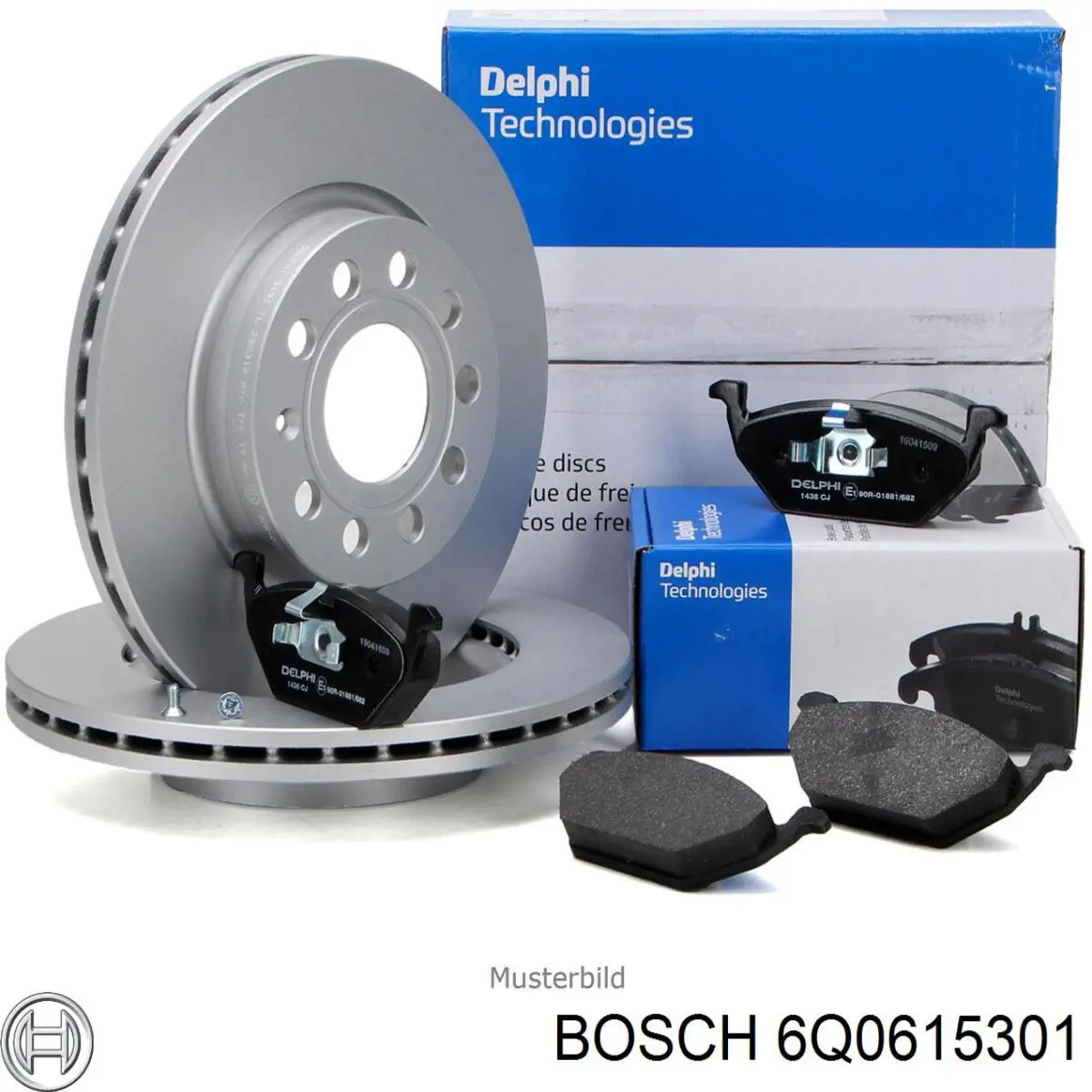 Тормоз дисковый передний Bosch 6Q0615301 цена, от 24.05 USD