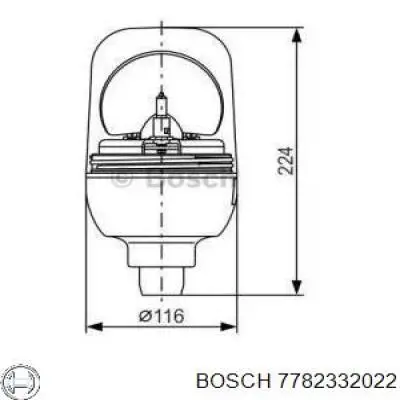 7782332022 Bosch проблесковый маяк