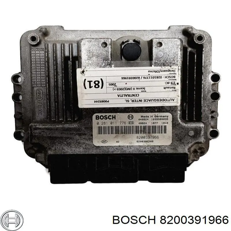 8200391966 Bosch módulo de direção (centralina eletrônica de motor)