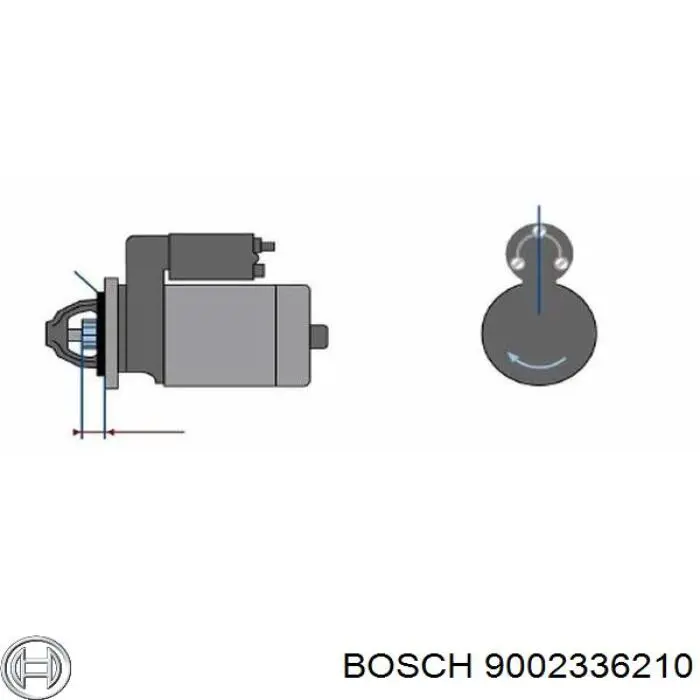 9002336210 Bosch roda-livre do motor de arranco