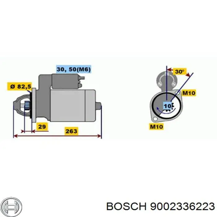 9002336223 Bosch roda-livre do motor de arranco