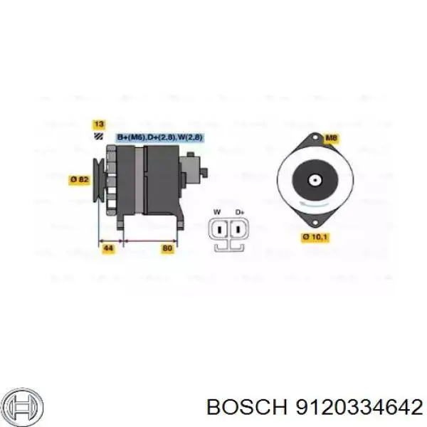 9120334642 Bosch генератор