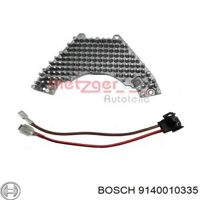 Резистор (сопротивление) вентилятора печки (отопителя салона) Bosch 9140010335