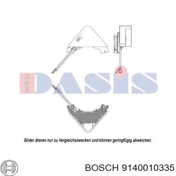 Resitencia, ventilador habitáculo 9140010335 Bosch