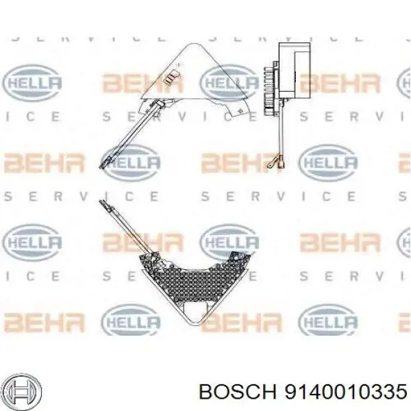 Резистор печки 9140010335 Bosch