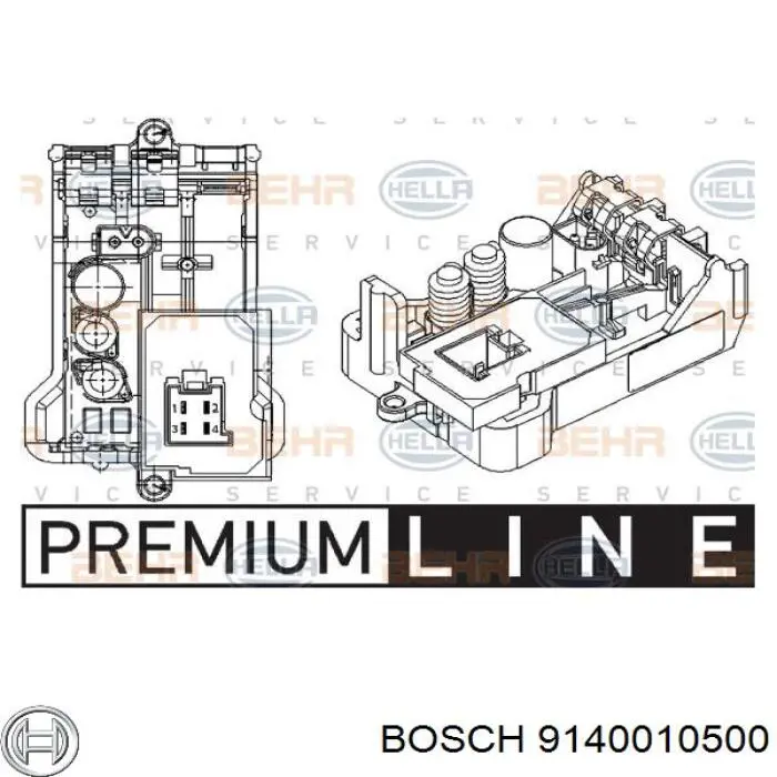 Реле отопителя Bosch 9140010500 цена, от 67.88 USD