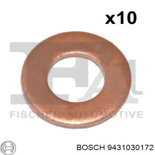 Junta anular, inyector 9431030172 Bosch