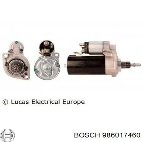 Купить 986017460 Bosch Стартер