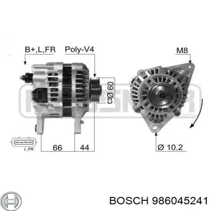 Генератор 986045241 Bosch