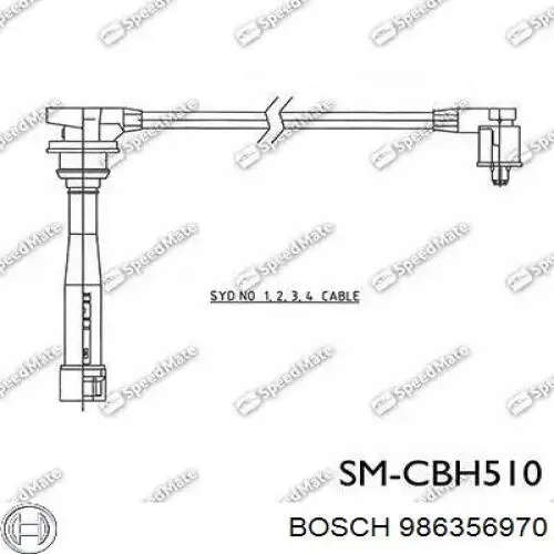 986356970 Bosch Провода высоковольтные