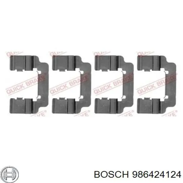 986424124 Bosch Колодки тормозные дисковые комплект