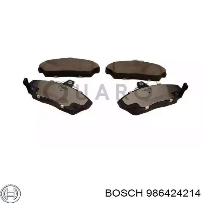 Передние тормозные колодки 986424214 Bosch