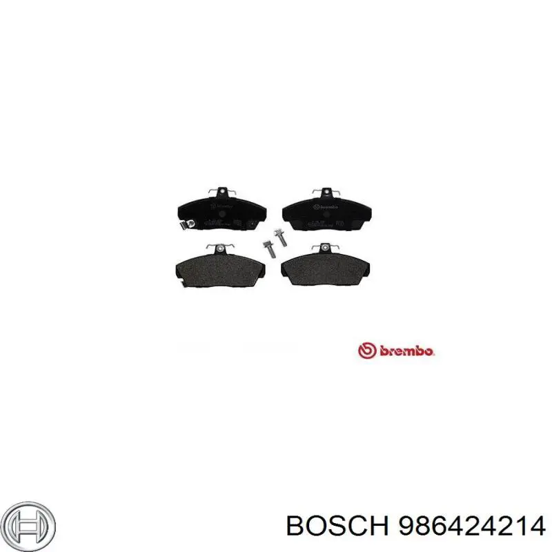 Купить 986424214 Bosch Колодки тормозные