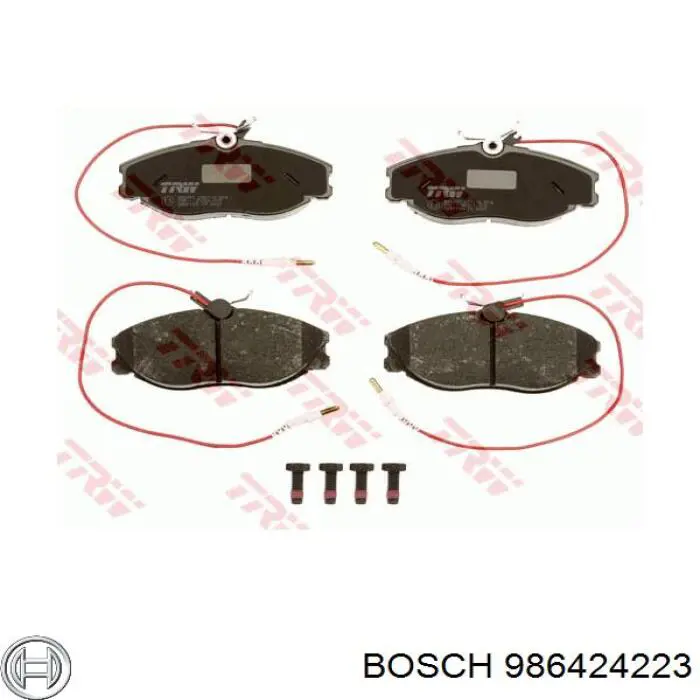 Передние тормозные колодки 986424223 Bosch