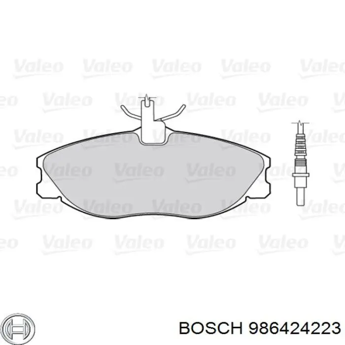 986424223 Bosch Колодки передние