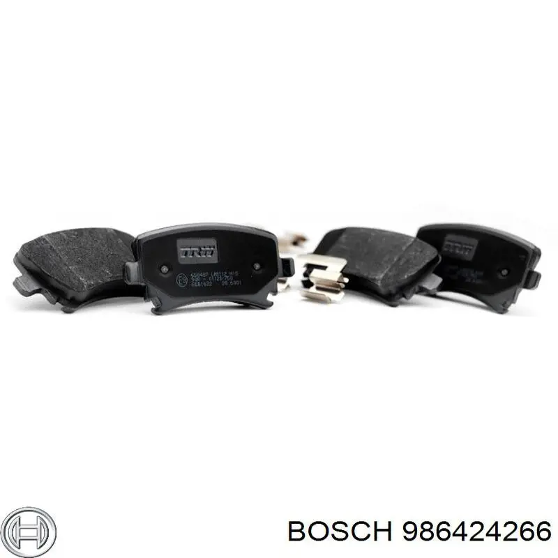 986424266 Bosch Колодки тормозные дисковые комплект