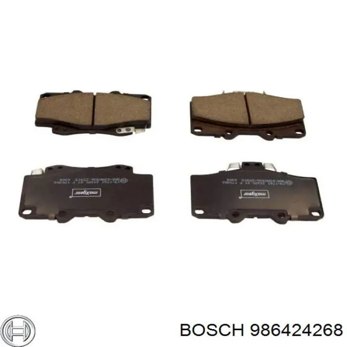 Купить 986424268 Bosch Колодки тормозные