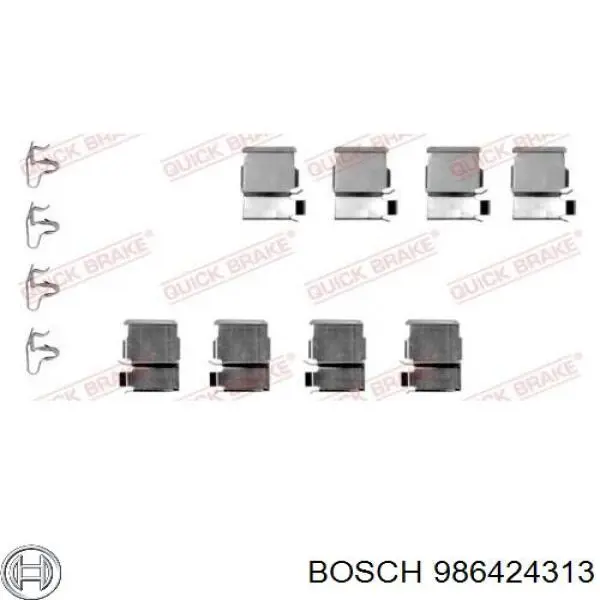 Задние тормозные колодки 986424313 Bosch