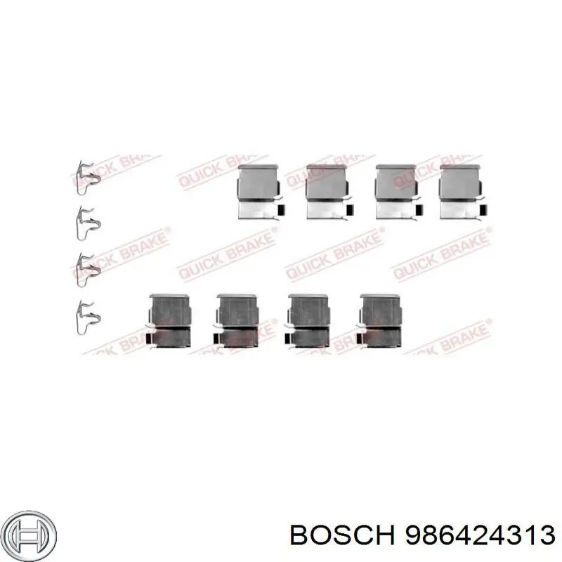 986424313 Bosch Колодки тормозные дисковые комплект