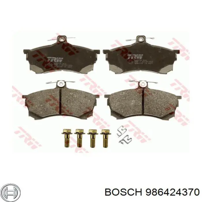 986424370 Bosch колодки тормозные передние дисковые