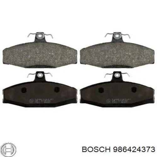 Купить 986424373 Bosch Колодки тормозные