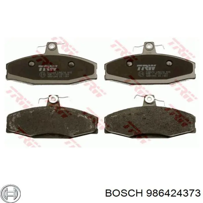 Передние тормозные колодки 986424373 Bosch